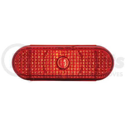 United Pacific 33539B Brake/Tail/Turn Signal Light - Oval Crystal, Red Lens