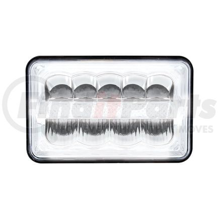 United Pacific 34125 ULTRALIT 9 High Power LED 4" x 6" Rectangular Light with White Position Light Bar
