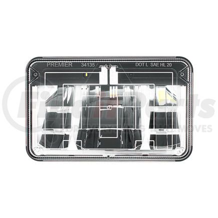 United Pacific 34135 ULTRALIT LED 4" x 6" Heated Low Beam Headlight with Polycarbonate Lens and Housing