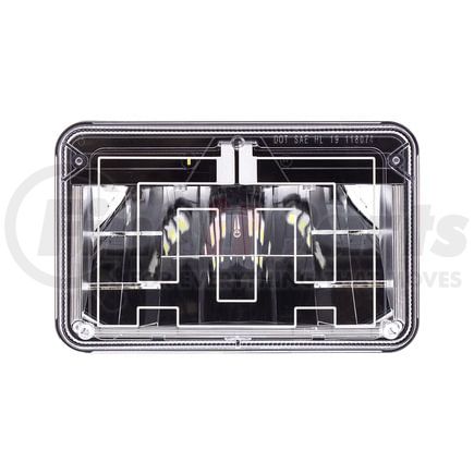 United Pacific 34136 ULTRALIT LED 4" x 6" Heated High Beam Headlight with Polycarbonate Lens and Housing