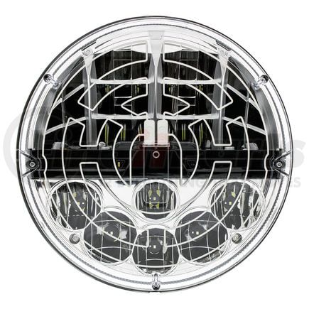 United Pacific 34138 ULTRALIT LED 7" Round Heated Headlight with Polycarbonate Lens and Housing