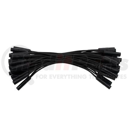 United Pacific 34185B Multi-Purpose Wiring Harness Connector Plug - 0.180", Female, Black, with 50 Plugs, 6" Lead