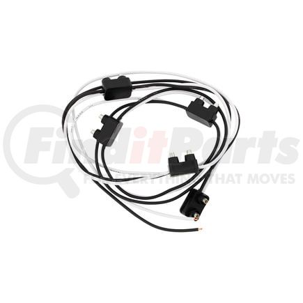 United Pacific 34224 Wiring Harness - 2 Prong Plug, with 5 Plugs & 7" Lead