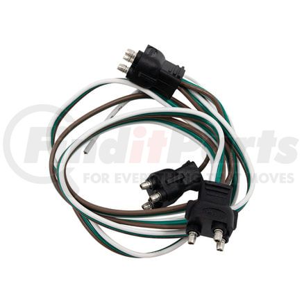 United Pacific 34227P Wiring Harness - 3-Prong Straight Plug, with 3 Plugs, 12" Lead