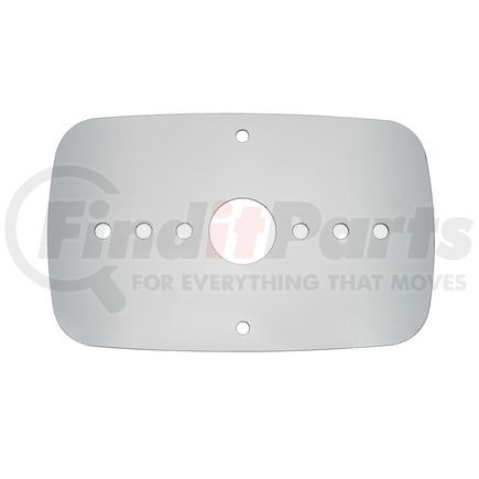 United Pacific 34273 Turn Signal Light Plate - 304 Stainless Steel , for 2008-2017 Freightliner Cascadia