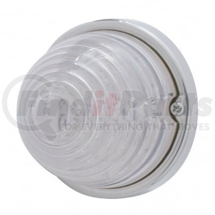 United Pacific 39674 Truck Cab Light - 17 LED Beehive Flush Mount Kit, with Low Profile Bezel, Amber LED/Clear Lens