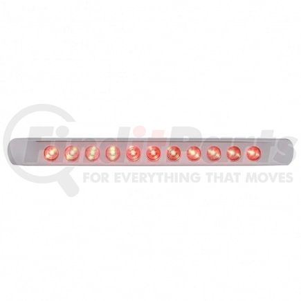 United Pacific 39691 Brake/Tail/Turn Signal Light - 11 LED 17", Bar, with Bezel, Red LED/Red Lens