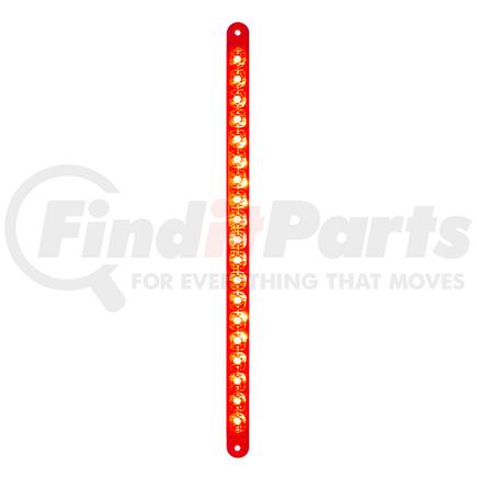 United Pacific 39774B Brake/Tail/Turn Signal Light - 19 LED 12" Stop, Turn & Tail Reflector Light Bar Only, Red LED/Red Lens