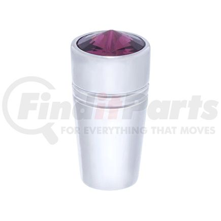 United Pacific 40216 Toggle Switch Extension - Chrome Plated, Aluminum, with Purple Diamond, for Mini Peterbilt