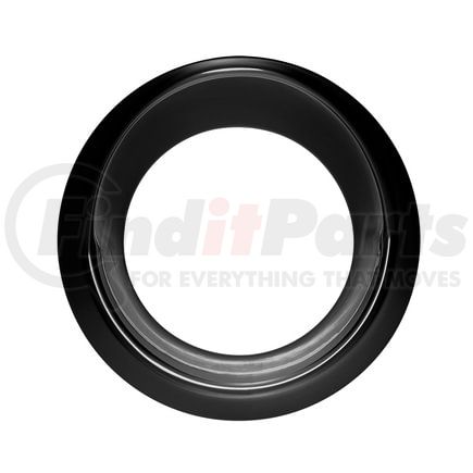 United Pacific 40700 Gauge Bezel - Single, Glossy Black, Small Gauge, with Visor
