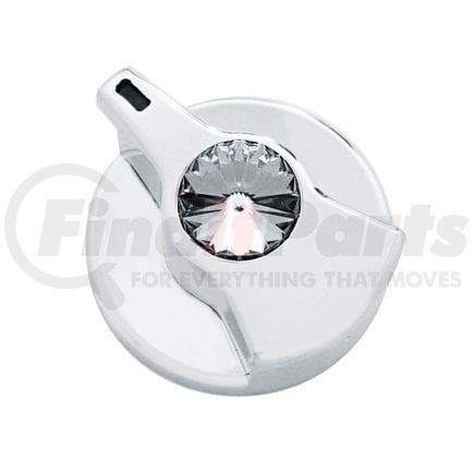 United Pacific 41263 Timer Knob - Chrome, with Smoke Color Crystal, for Peterbilt