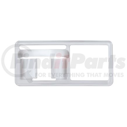 United Pacific 41973 Toggle Switch Faceplate - Chrome, Plastic, For Freightliner, Old Style