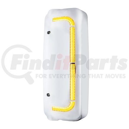 United Pacific 42230 Door Mirror Cover - 48 LED, Chrome, Plastic, with Sequential LED, Driver Side