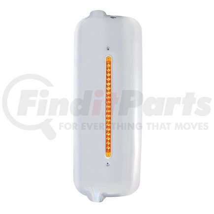 United Pacific 42322 Mirror Cover - Driver Side, Amber LED/Lens, 12" Reflector Light Bar, for Pre-2005 Freightliner Century