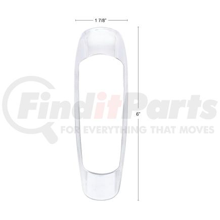 United Pacific 42443 Truck Cab Light Bezel - Chrome, for 2018-2020 Freightliner Cascadia