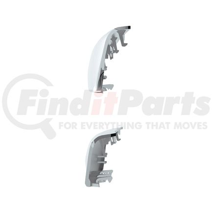 United Pacific 42448 Interior Door Handle Cap - Pair, Chrome, Plastic, for 2018-2023 Freightliner Cascadia