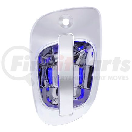 United Pacific 42491 Door Handle - Exterior, LH, 6 Blue LED Chrome for Freightliner