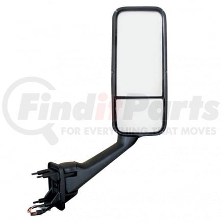United Pacific 42774 Door Mirror Assembly - RH, Chrome Heated, for Peterbilt 387/587 & Kenworth T2000/T700