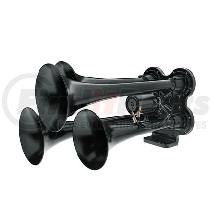 United Pacific 46144 4 Trumpet Mini Train Horn - 12V, Zinc Alloy, Black, with 130 dB &plusmn; 10 dB
