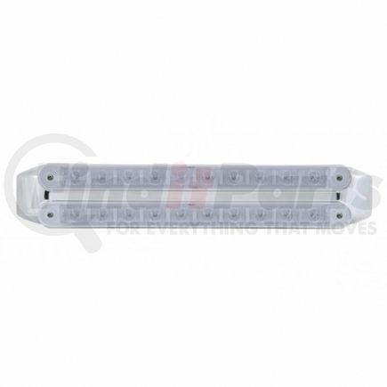 United Pacific 37329 Light Bar - LED, Stop/Turn/Tail Light, Amber and Red LED, Clear Lens, Dual Row, 10 LED Per Light Bar