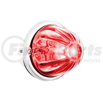 United Pacific 37442 UltraBurst Glass Watermelon Flush Mount Kit with18 LED Bulb, Red LED/Clear Lens