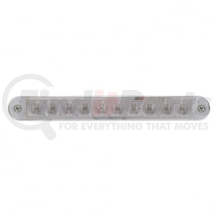 United Pacific 37640 Brake/Tail/Turn Signal Light - 10 LED 6.5", Bar, with Bezel, Red LED/Clear Lens