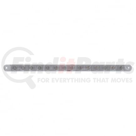 United Pacific 37898B Light Bar - Sequential, Auxiliary Light, Amber LED, Clear Lens, 14 LED Light Bar