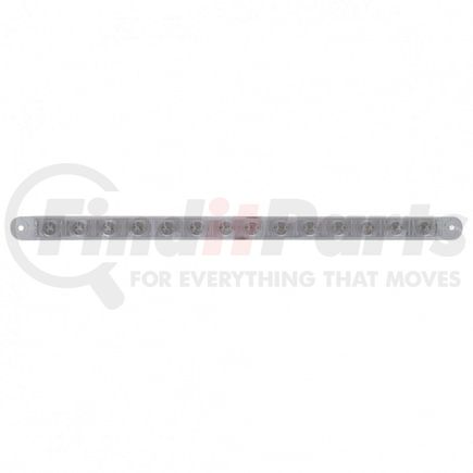 United Pacific 37899B Light Bar - Sequential, Auxiliary Light, Red LED, Clear Lens, Clear/Plastic Housing, 14 LED Light Bar