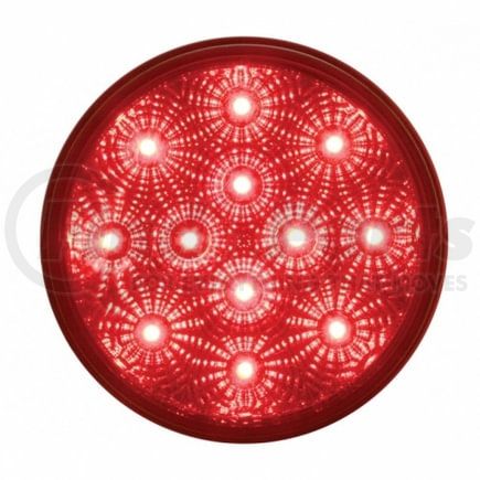 United Pacific 38116BRK Brake/Tail/Turn Signal Light - 12 LED 4" Reflector, Kit, Red LED/Red Lens