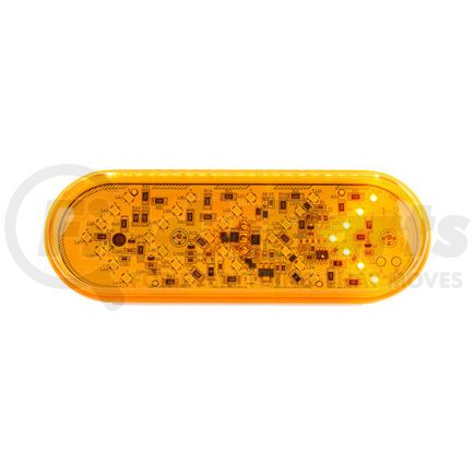 United Pacific 38143 Turn Signal Light - 35 LED, 6" Oval Sequential, Amber LED/Lens