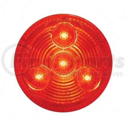 United Pacific 38466 Clearance Light - 2-1/2" Round Low Profile Light, 4 LED, Red LED/Lens
