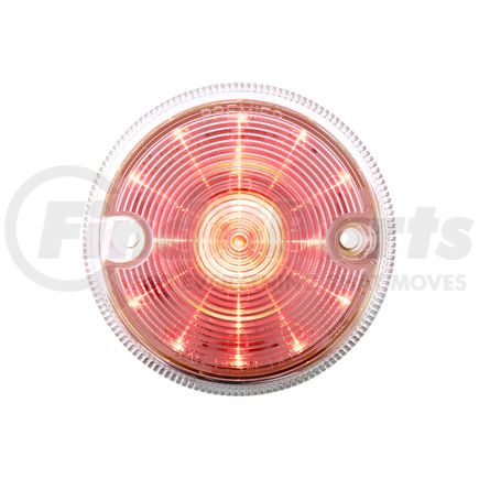 United Pacific 38510 Auxiliary Light - 15 LED, 3", Double Face, Red LED/Clear Lens