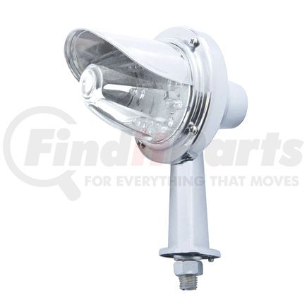 United Pacific 38597 Honda Light Kit - Assembly, LED, 11 LED, with Stainless Steel Visor, Clear Lens/Amber LED, Chrome-Plated Steel, Watermelon Design, 2-1/8" Mounting Arm