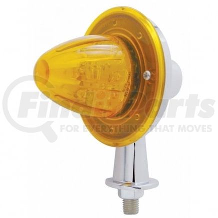 United Pacific 38820 Honda Light Kit - Assembly, LED, 13 LED, Amber Lens/Amber LED, Chrome-Plated Steel, Watermelon Design, 1-1/8" Mounting Arm