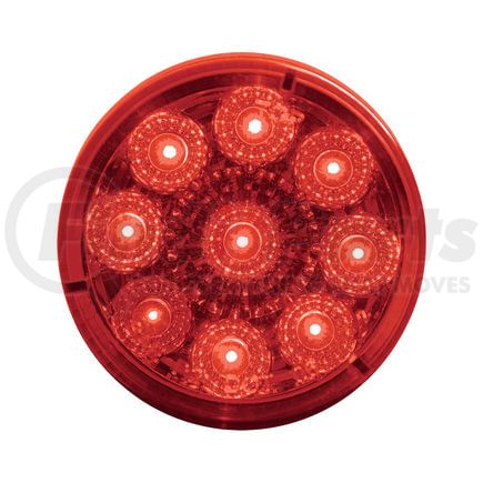 United Pacific 38850B Clearance Light - Bulk, 2" Round Reflector Light, 9 LED, Red LED/Lens