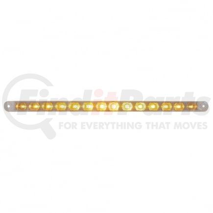 United Pacific 38948B Turn Signal Light - Bulk, 14 LED, 12" Bar, Amber LED/Clear Lens