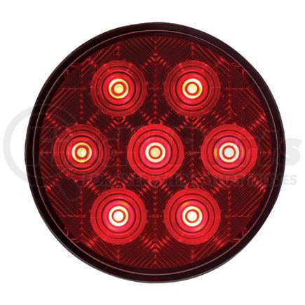 United Pacific 39117BRK Brake/Tail/Turn Signal Light - 7 LED 4" Competition Series, Kit, Red LED/Red Lens