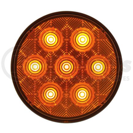 United Pacific 39119BAK Turn Signal Light - 7 LED 4" Competition Series Light Kit, Amber LED/Amber Lens