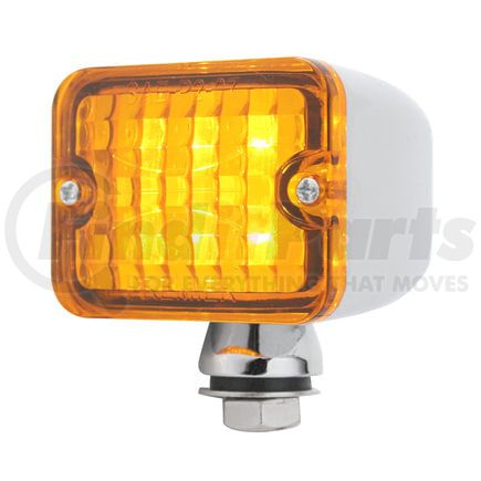 United Pacific 39192 Auxiliary Light - 6 LED, Medium, with Chrome Housing, Amber LED/Lens
