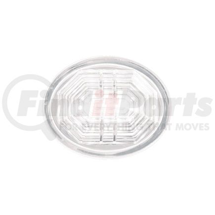 United Pacific 39244 Auxiliary Light - 3 LED, Oval, White LED, Clear Lens, 2 Wires, with Bullet Connectors