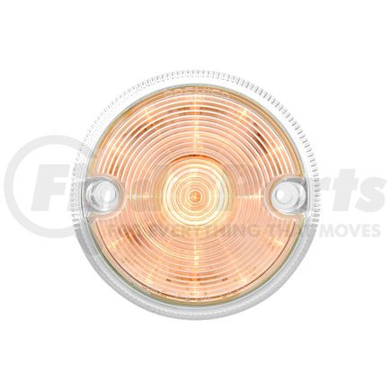 United Pacific 39330B Marker Light - Bulk, 3" Round, 15 LED, for Double Face Light Housing, Amber LED/Clear Lens