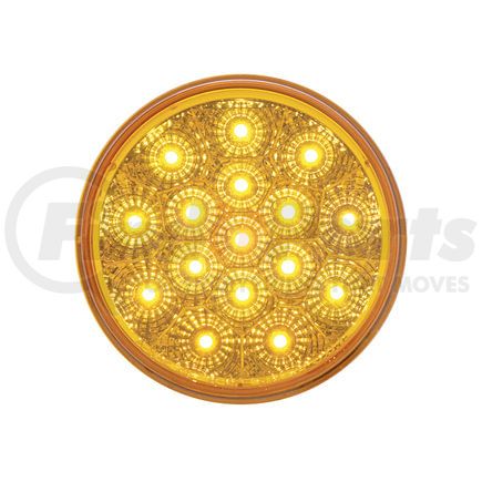 United Pacific 39343 Turn Signal Light - 16 LED 4" Reflector, Amber LED/Amber Lens