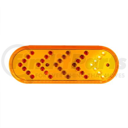 United Pacific 39475 Turn Signal Light - 35 LED, 6" Reflector Oval Sequential, Amber LED/Lens