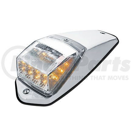United Pacific 39530 Truck Cab Light - 17 LED, Reflector Grakon 5000 Style, Amber LED/Clear Lens