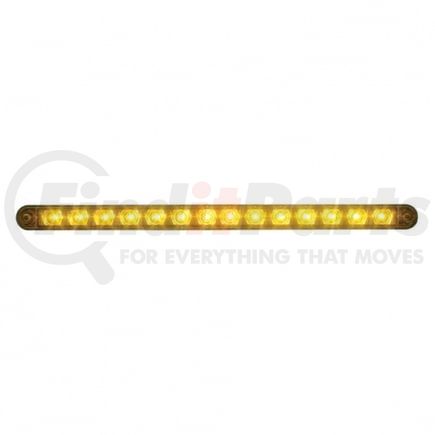 United Pacific 39606 Turn Signal Light - 14 LED 12" Turn Signal Light Bar, with Bezel, Amber LED/Amber Lens