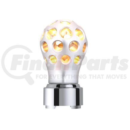 United Pacific 71088 Manual Transmission Shift Knob - Annodized, Phoenix Style, Thread-On, with Amber LED