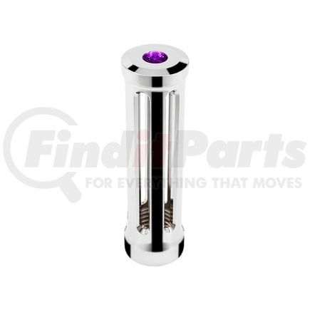 United Pacific 71125 Gearshift Knob - Sonoma Style, Purple, Chrome Finish, M30X3.5 Thread-On