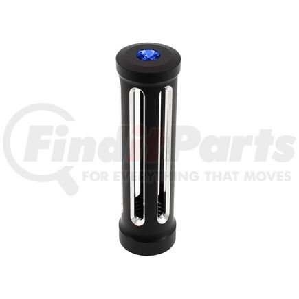 United Pacific 71129 Gearshift Knob - Sonoma Style, Blue, Matte Black Finish, M30X3.5 Thread-On