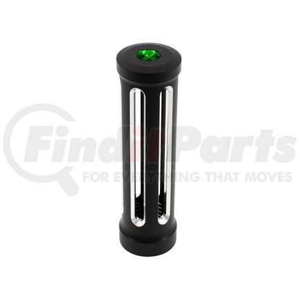 United Pacific 71131 Gearshift Knob - Sonoma Style, Green, Matte Black Finish, M30X3.5 Thread-On