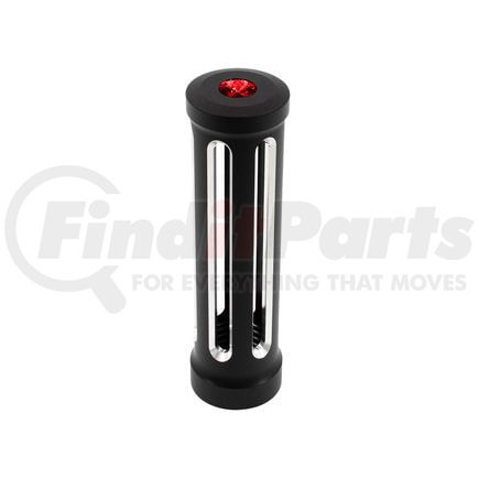 United Pacific 71133 Gearshift Knob - Sonoma Style, Red, Matte Black Finish, M30X3.5 Thread-On